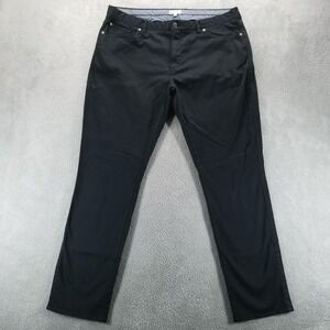 Peter Millar Pants Mens 40x32 Black Ultimate Sateen Chinos Golf Office